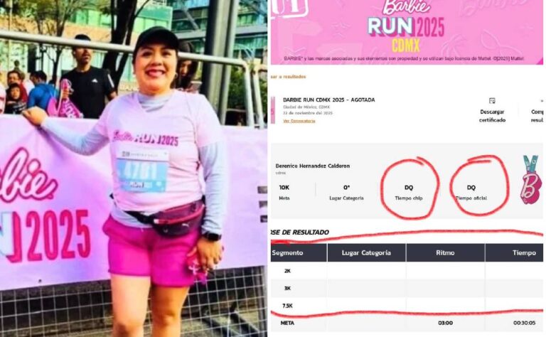 Exponen a la alcaldesa de Tláhuac por hacer trampa en carrera de 10k