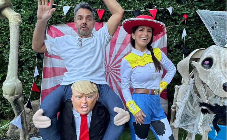 ¿Eugenio Derbez podría perder la visa por disfraz burlándose de Trump_