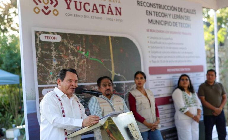 Fortalecen la movilidad con obras de infraestructura en Tecoh