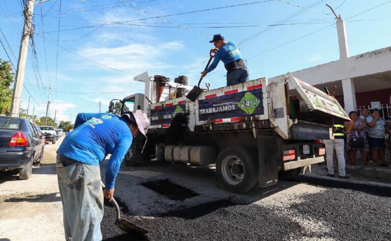 Reportan disminución del reporte por baches en Mérida, asegura Cecilia Patrón