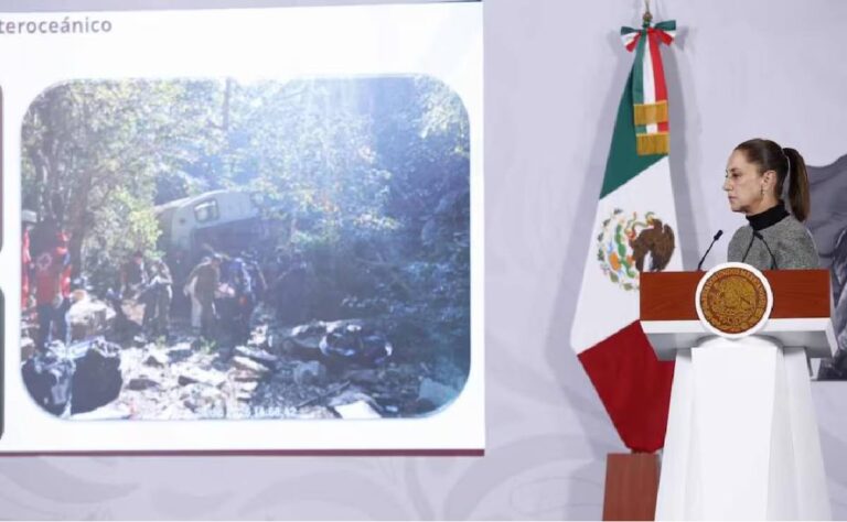 Sheinbaum viajará a Oaxaca para atender a familias de víctimas por descarrilamiento del Tren Interoceánico