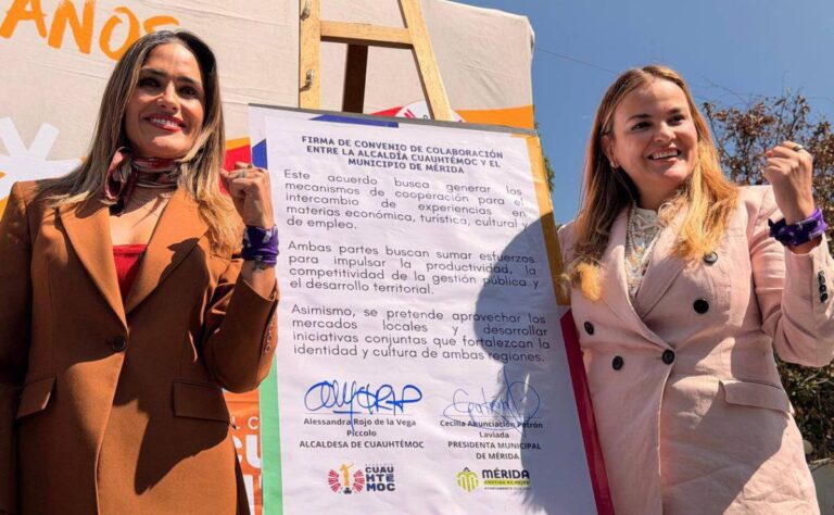 Cecilia Patrón firma alianza con la alcaldía Cuauhtémoc para fortalecer el turismo y la economía de las familias meridanas